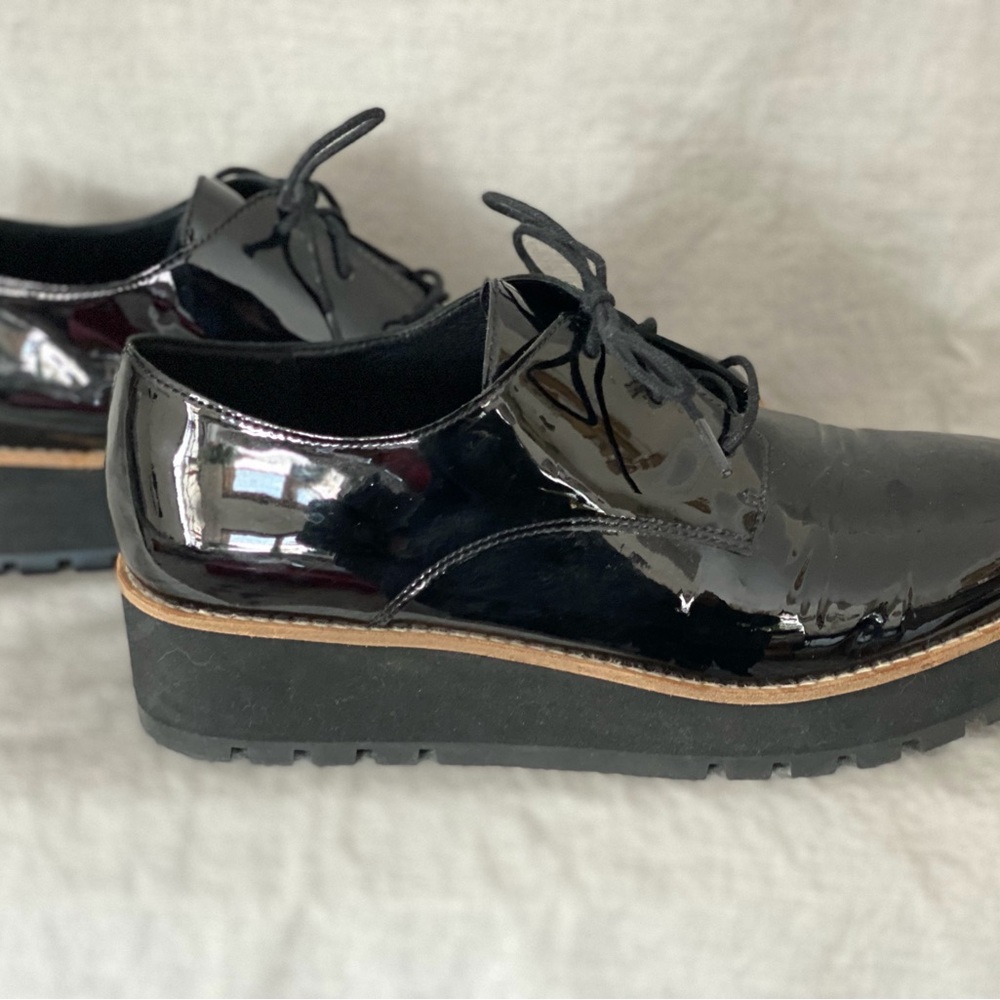 Eileen Fisher Eddy Derby Platform Oxford Black Size 8- Women | Color: Black